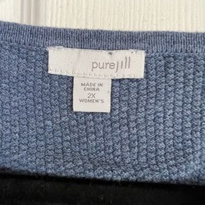 JJill Blue Sweater Tunic
